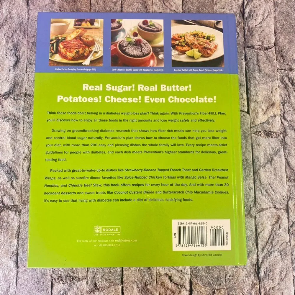 Prevention's Diabetes Diet Cookbook Hardcover Healthy Eating Weight Loss